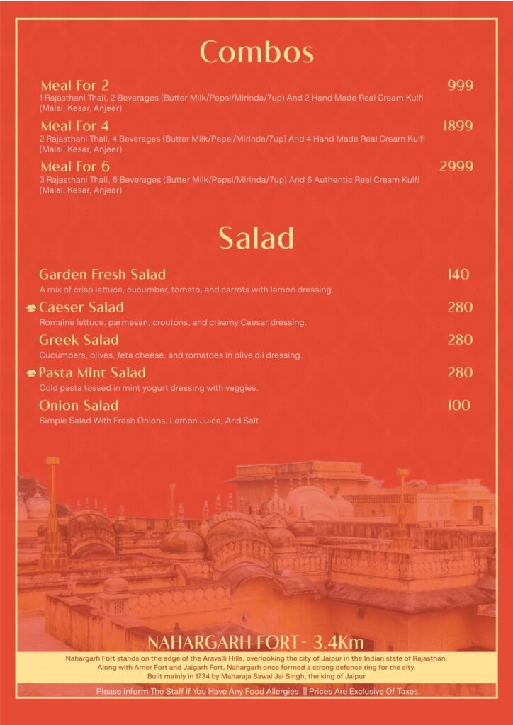 Govindam Retreat menu page 8