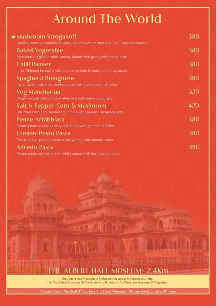 Govindam Retreat menu page 9
