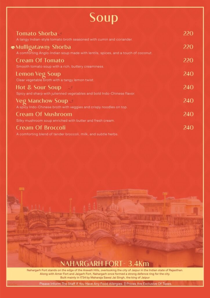 Govindam Retreat menu page 3