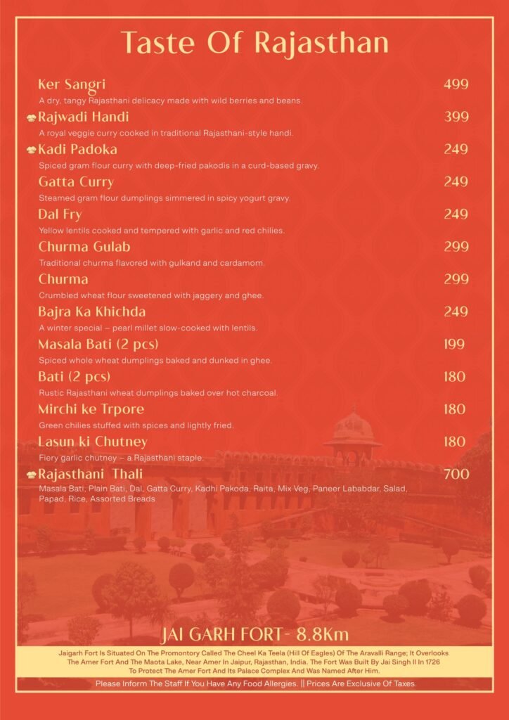Govindam Retreat menu page 5