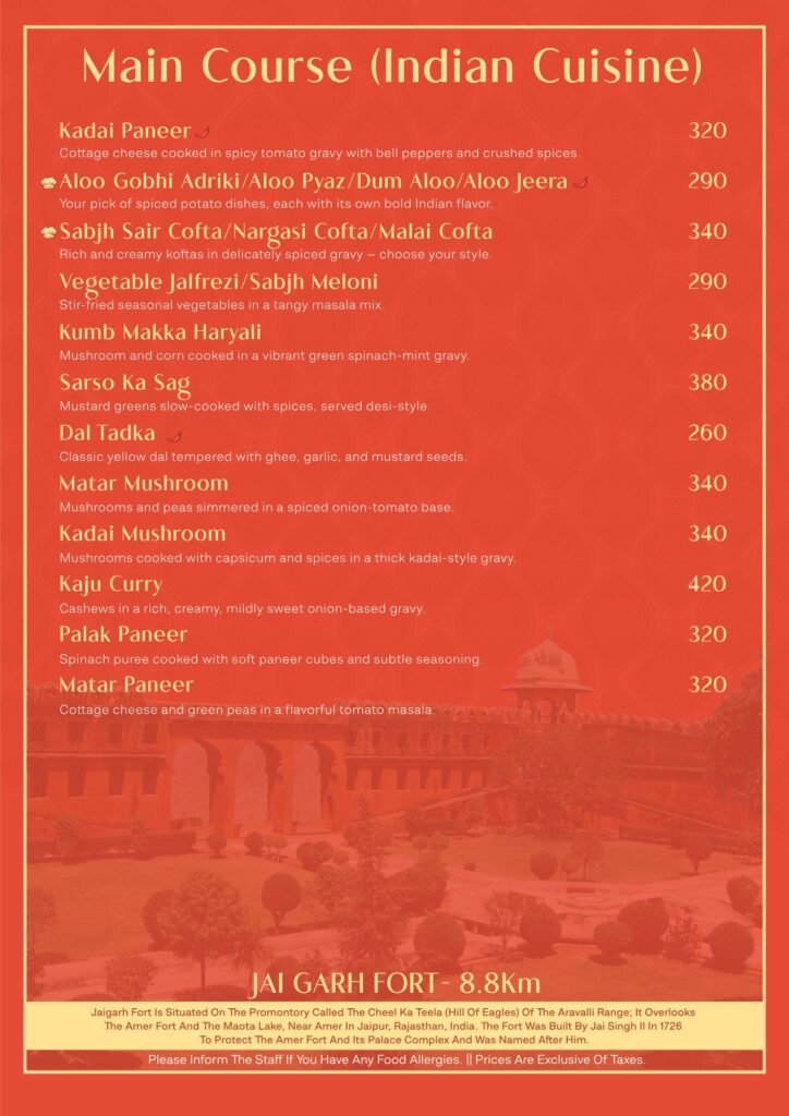 Govindam Retreat menu page 6