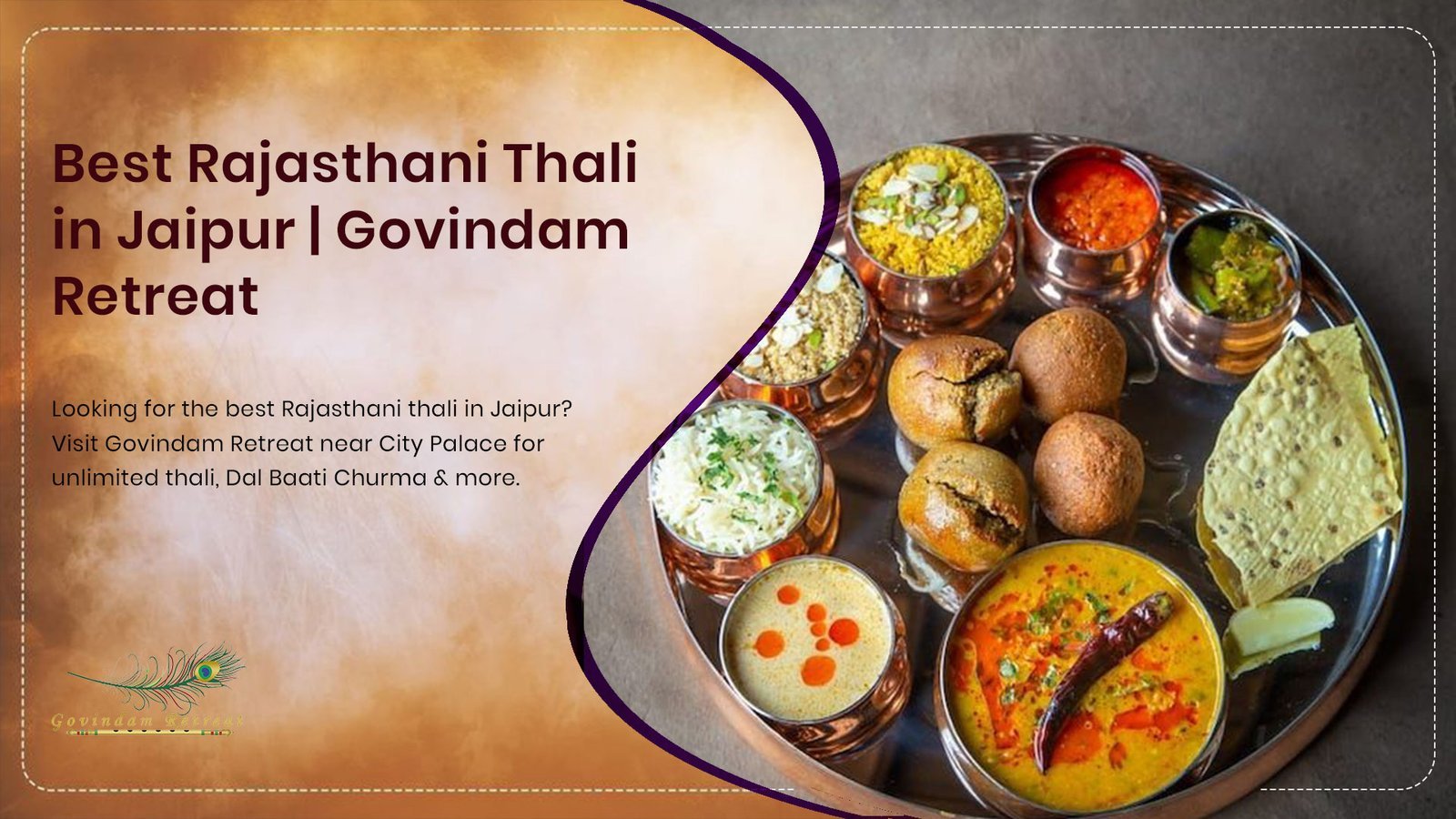 Best Rajasthani Thali Restaurant Jaipur: Experience Royal Dining at Govindam Retreat