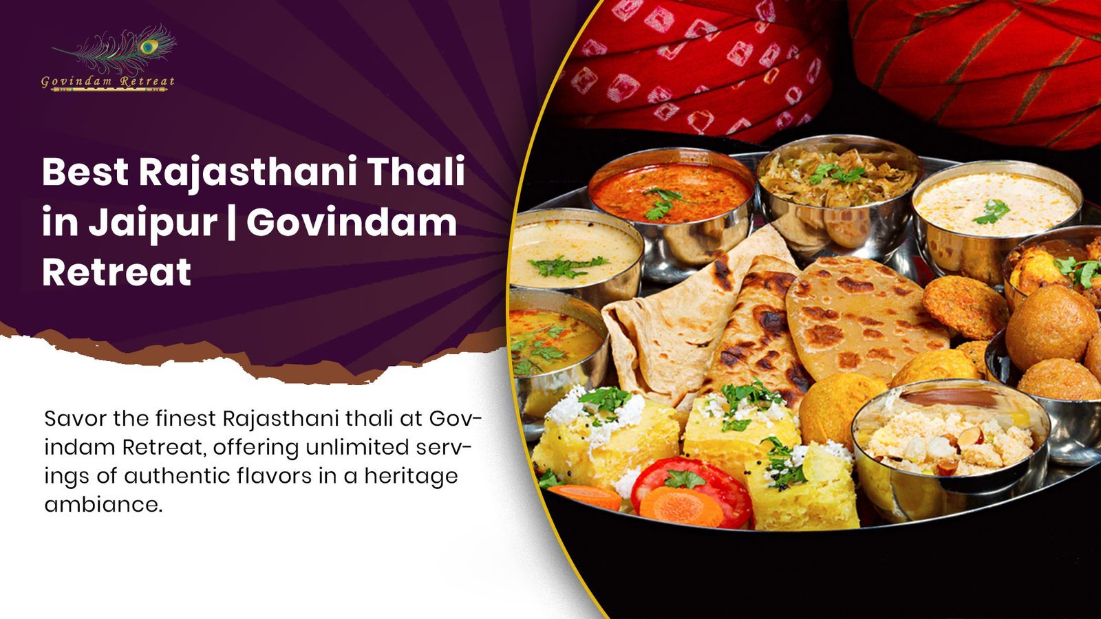 Rajasthani Thali: Authentic Royal Dining Experience at Govindam Retreat