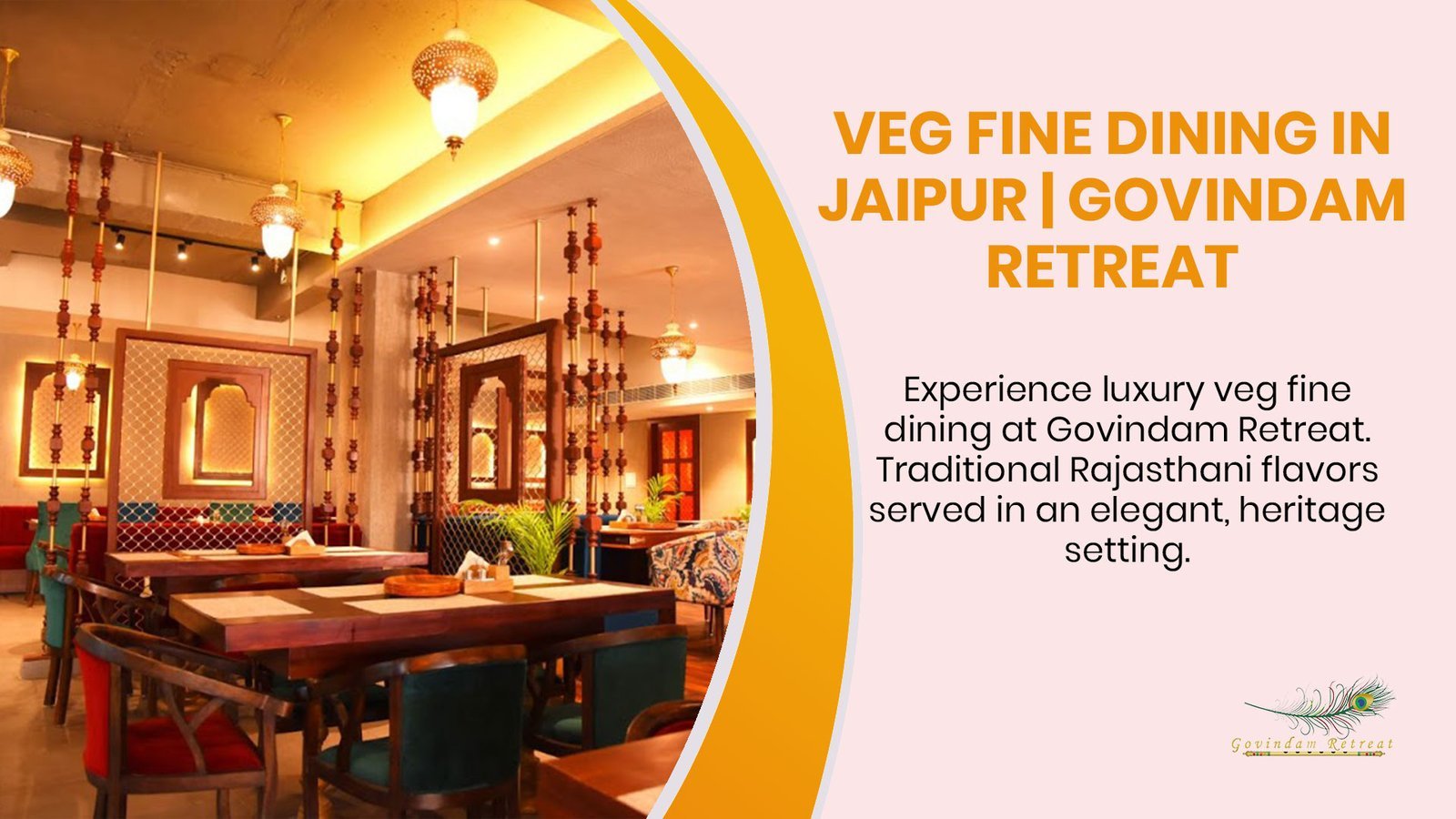 Veg Fine Dining in Jaipur: Exquisite Culinary Experience at Govindam Retreat