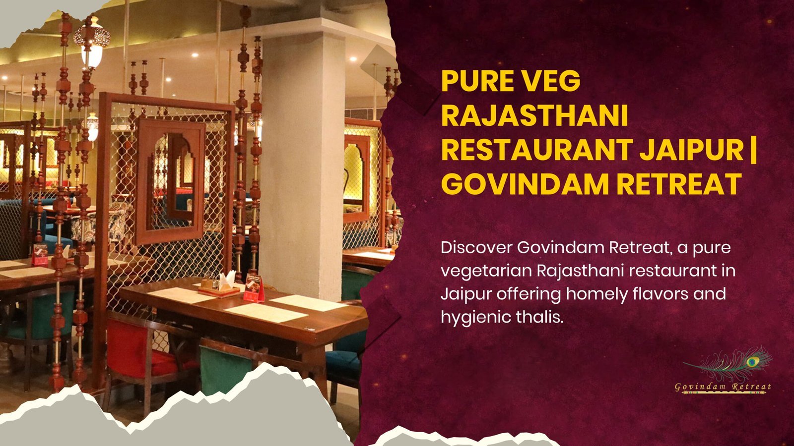 Pure Veg Rajasthani Restaurant in Jaipur: 9 Authentic Treasures at Govindam Retreat
