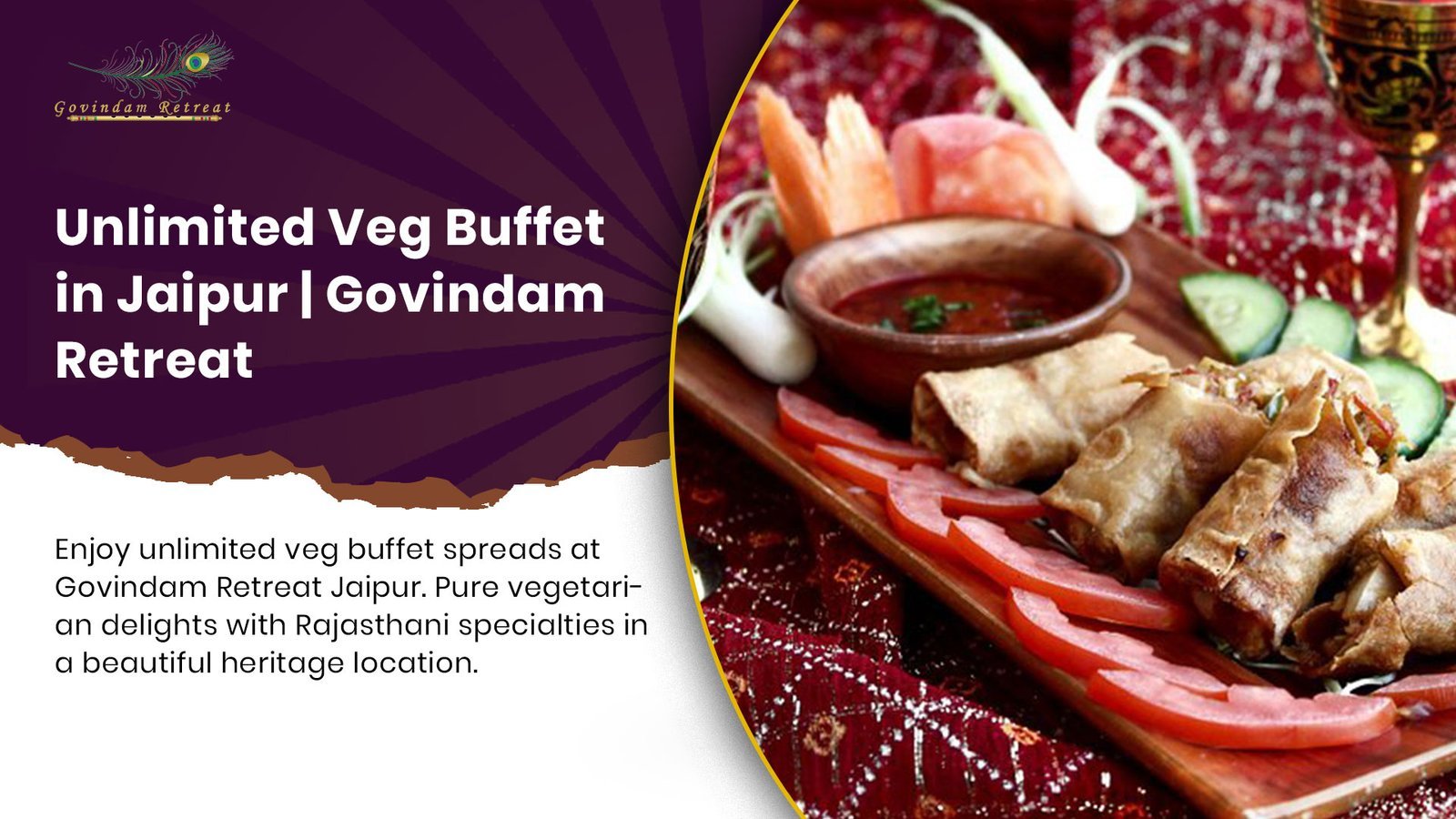 Vegetarian Buffet Jaipur: Govindam Retreat’s Unlimited Dining Experience