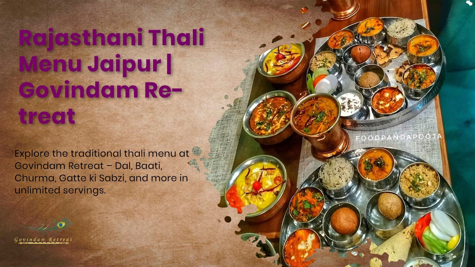 Govindam Retreat Rajasthani Thali Menu: 9 Incredible Authentic Flavors on a Platter