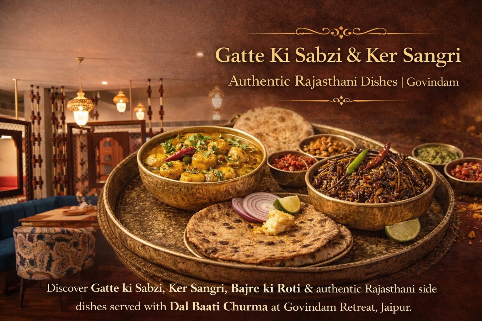 Gatte Ki Sabzi & Ker Sangri β Authentic Rajasthani Dishes | Govindam