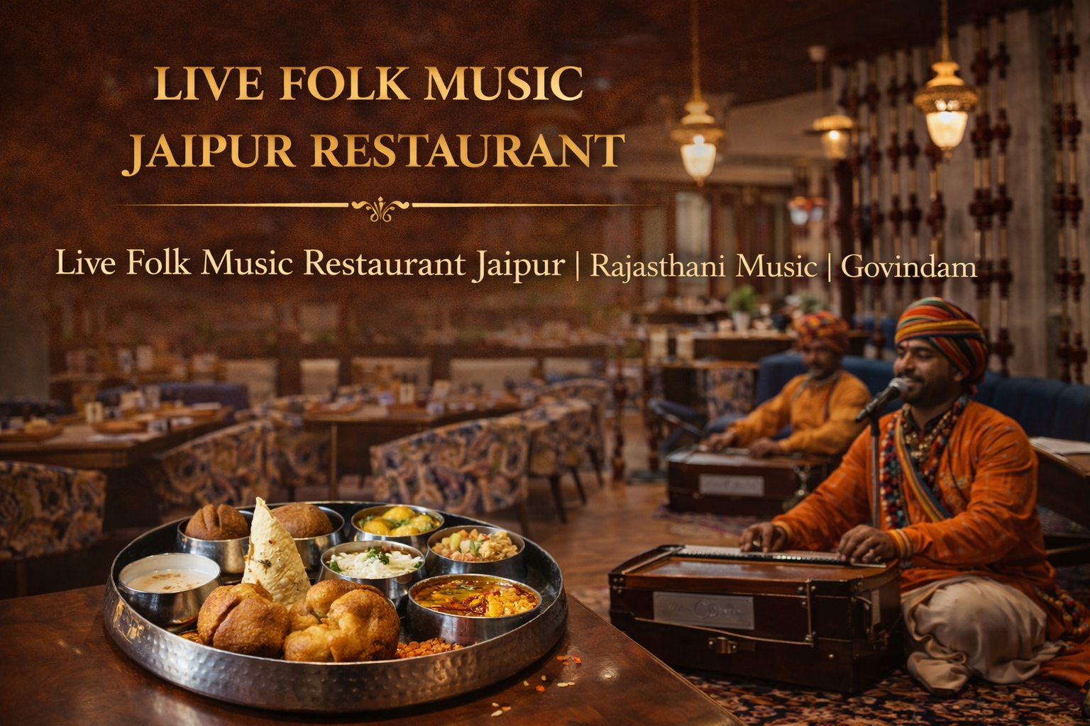 Live Folk Music Restaurant Jaipur | Rajasthani Music | Govindam