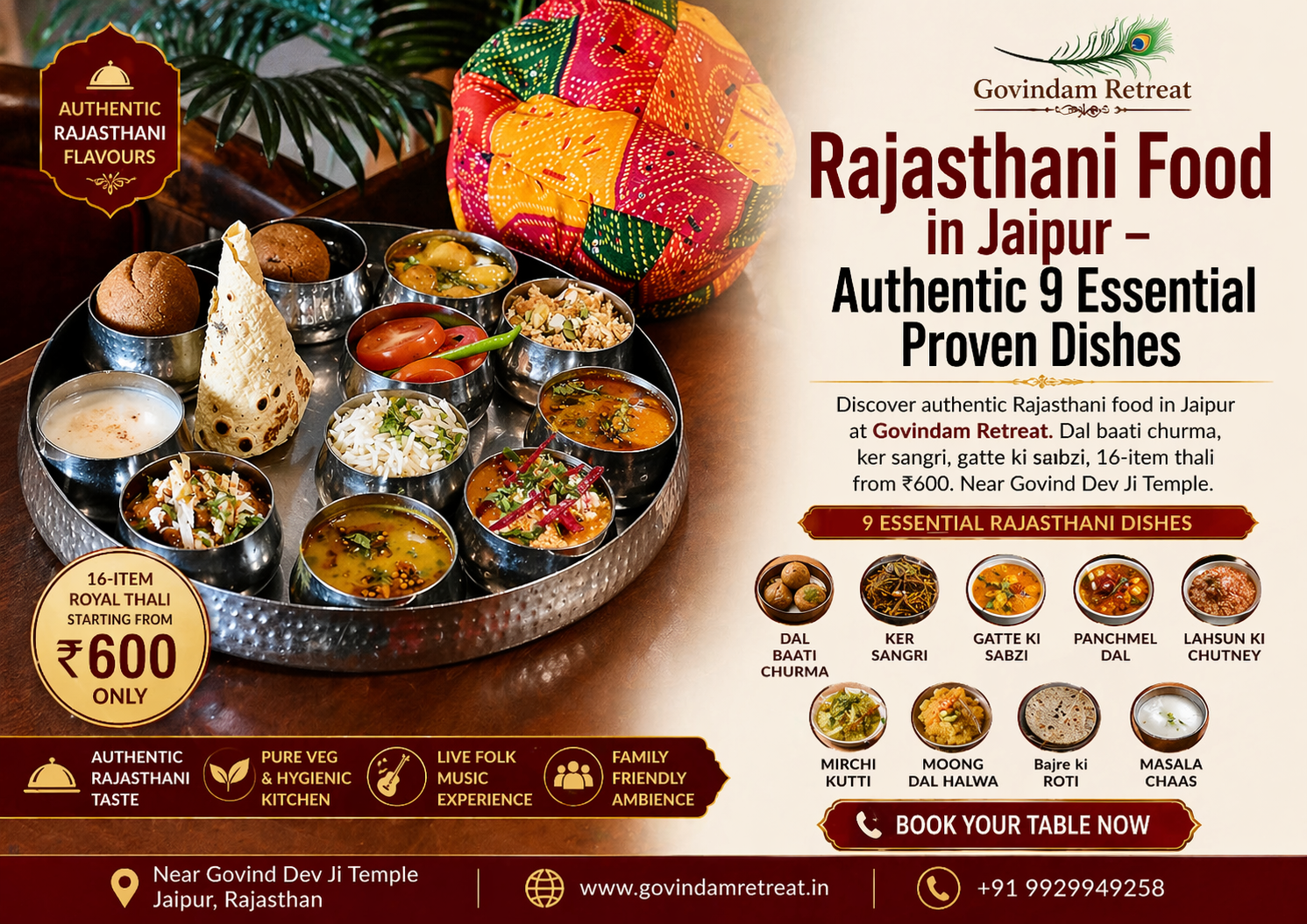 Rajasthani Food in Jaipur — Authentic 9 Essential Proven Dishes